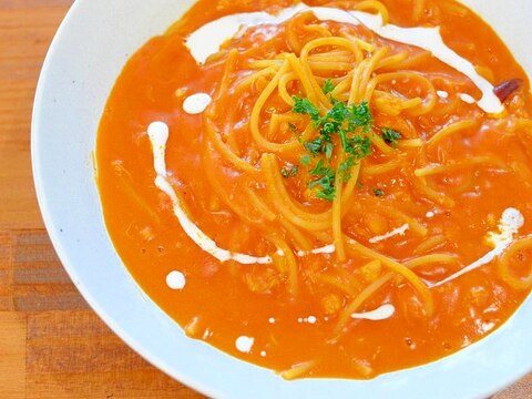 【記念日パスタ】ズワイガニのトマトクリームソース